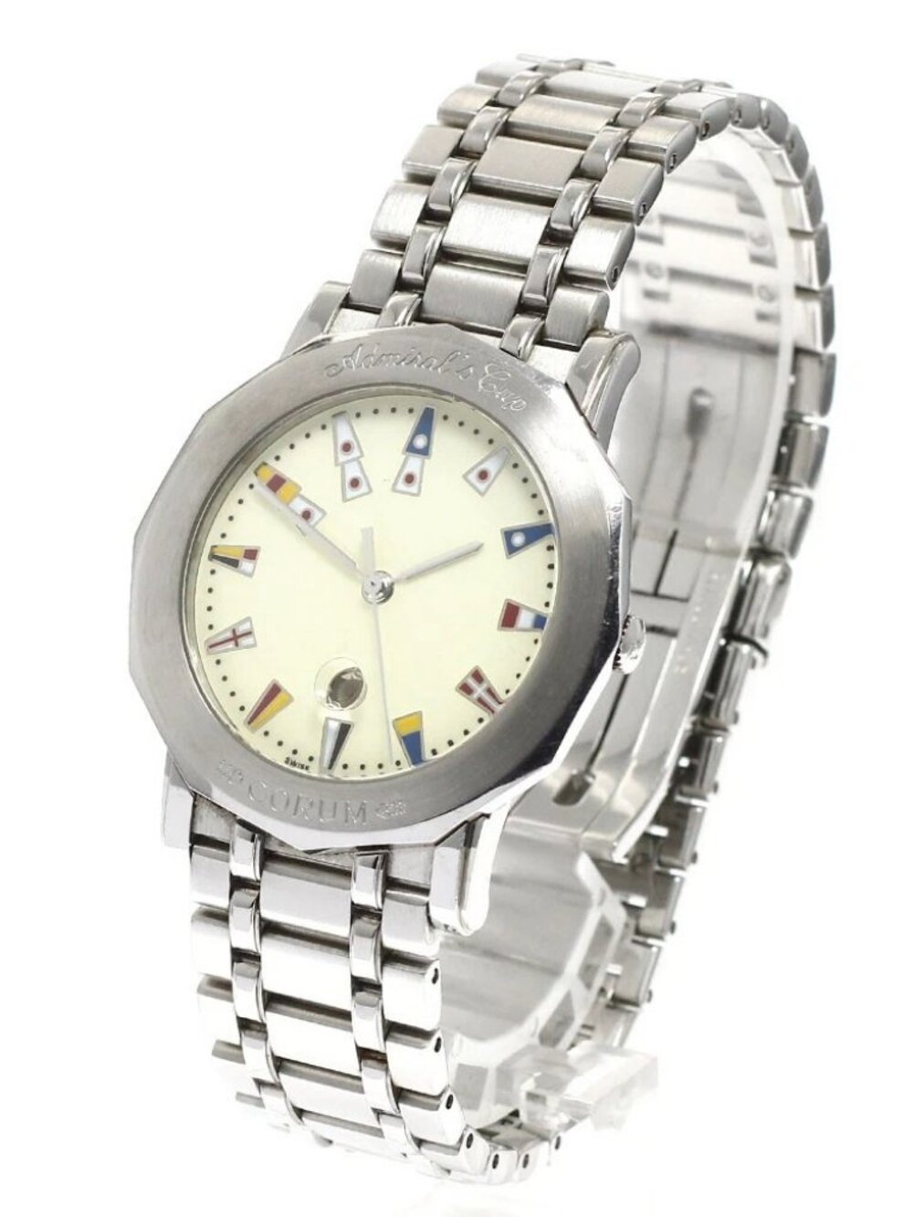 CORUM Admirals cup 99.430.20 V585 Date beige Dial Quartz Men's Watch_939465